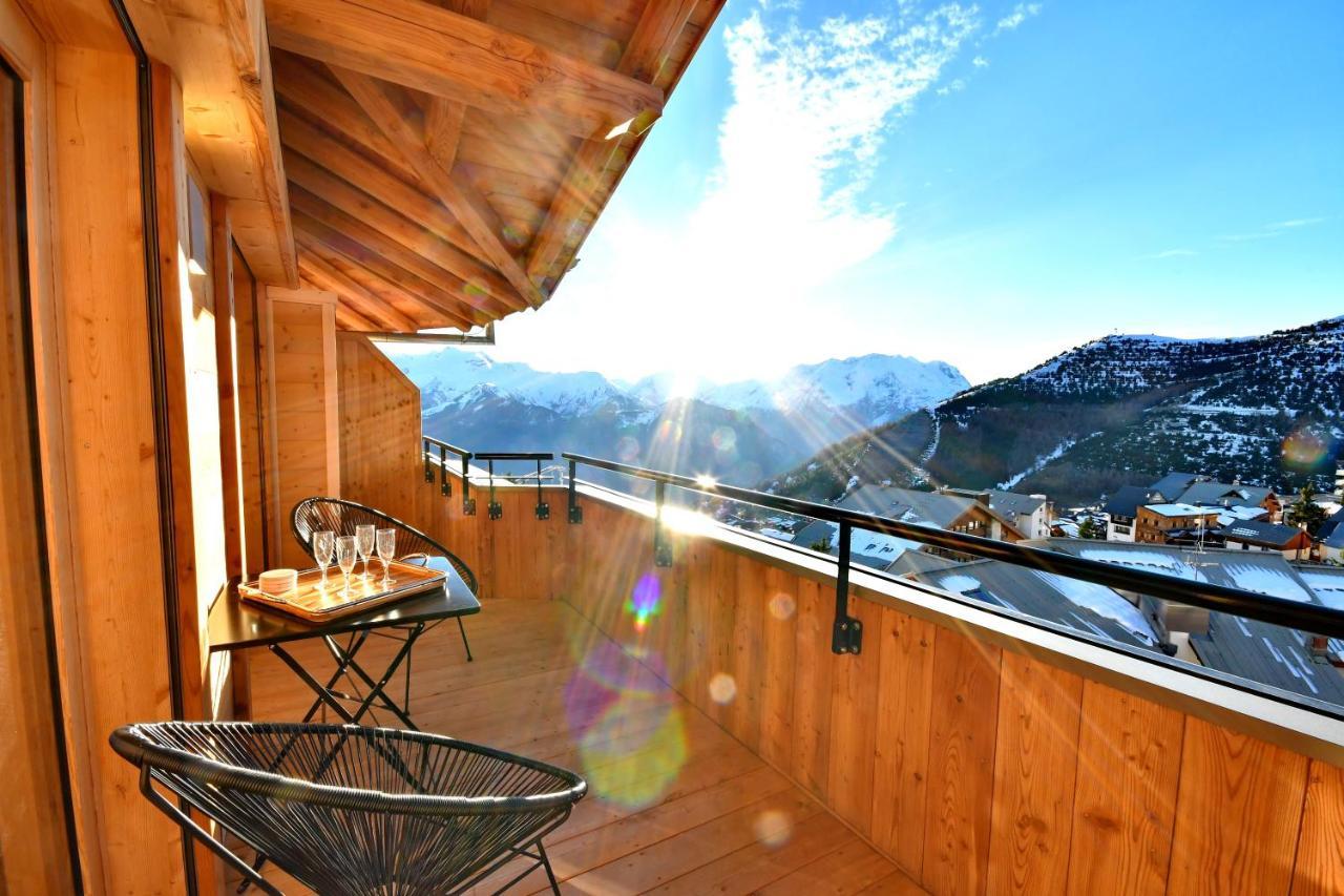 Beautiful Duplex Alpe D'Huez Alpe d'Huez Exterior foto